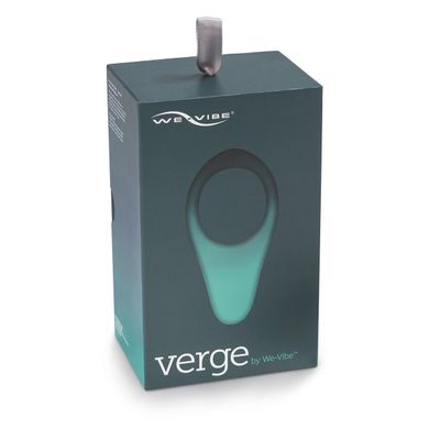 Смарт-виброкольцо под одежду VERGE BY WE-VIBE SLATE, охватывает пенис и мошонку, 10 режимов, Черный