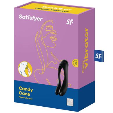 Вибратор на палец Satisfyer Candy Cane Black