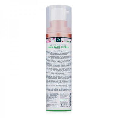 Масажна олія Exotiq Massage Oil Basil Citrus з ароматом Базиліка та Цитрусів, 100 мл