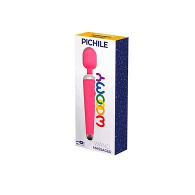Вибромассажер Wooomy Pichile, мощный, 10 режимов вибрации, Розовый