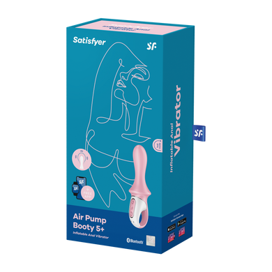 Satisfyer Air Pump Booty 5+ Inflatable Anal Vibrator Pink