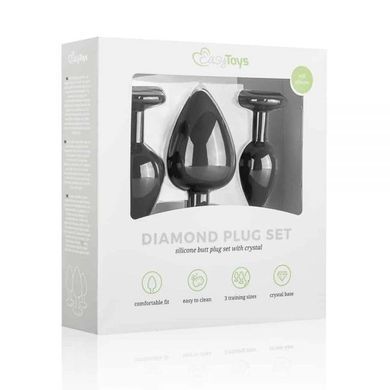 Набір анальних пробок Anal Diamond plug, Black