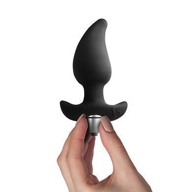 Анальний вібростимулятор Rocks Off Butt Quiver Black, стимуляція простати, макс. діаметр 4,3 см, Черный