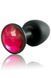 Анальная пробка Dorcel Geisha Plug Ruby L с шариком внутри, создает вибрации, макс. диаметр 4см, Черный