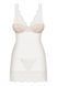 Сорочка&nbsp;Obsessive&nbsp;853-CHE-2&nbsp;chemise&nbsp;&&nbsp;thong&nbsp;white&nbsp;L/XL