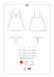Нав'язливий 810-BAB-2 BabyDoll & Thong White S/M