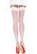 Leg Avenue Sheer backseam stockings OS White