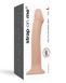 Насадка для страпона Strap-On-Me Dual Density Dildo Flesh L, диаметр 3,7см, двухслойная, гибкая, Телесный