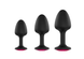 Анальная пробка Dorcel Geisha Plug Ruby L с шариком внутри, создает вибрации, макс. диаметр 4см, Черный
