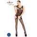 Бодістокінг Passion BS029 black, комбінезон, імітація панчох і пояса, Черный