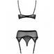 Комплект відкрита груди Obsessive LUSTELLA SET S / M сітка