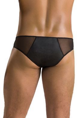 Чоловічі сліпи на блискавці Passion Slip Timmy XXL/XXXL, чорні, екошкіра, сітка