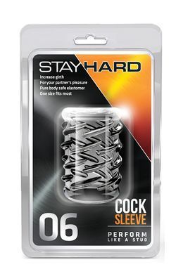 Насадка STAY HARD - COCK SLEEVE 06, CLEAR