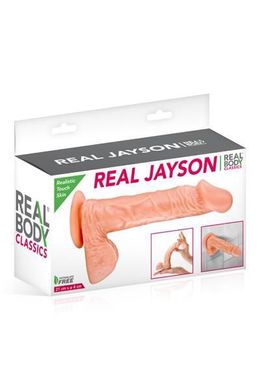 Фаллоимитатор Real Body - Real Jayson Flesh, TPE, диаметр 4см, Телесный