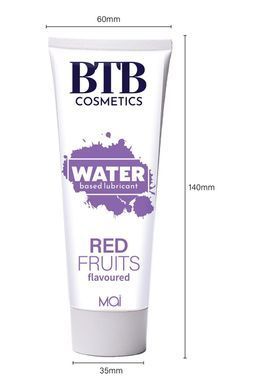 Смазка на водной основе BTB FLAVORED RED FRUITS с ароматом красных фруктов (100 мл)
