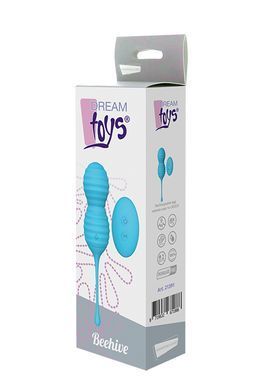 Вагинальные шарики с дистанционным пультом DREAM TOYS BEEHIVE BLUE