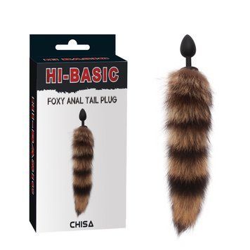 Анальна пробка з хвостом Chisa Foxy anal tail plug