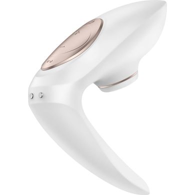 Вакуумний вібратор для пар Satisfyer Pro 4 Couples можна використовувати для сексу в парі, Білий