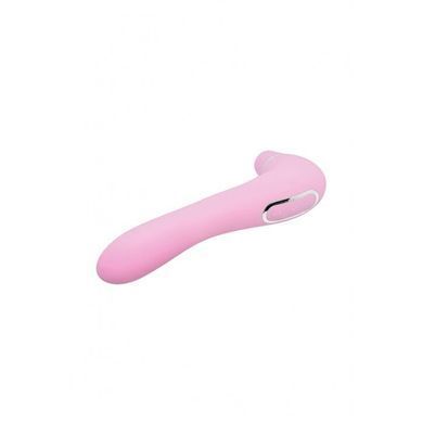Вакуумный стимулятор с вибрацией Wooomy Smoooch Pink Clitoral Suction & Vibration, 10х2 режимов, Розовый