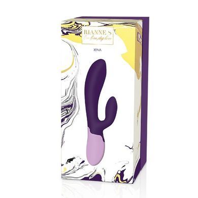 Вібратор-кролик Rianne S: Xena Purple/Lilac, 10 режимів роботи, медичний силікон, подарункове пакова