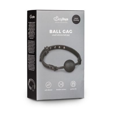 Кляп&nbsp;Ball&nbsp;Gag&nbsp;With&nbsp;Silicone&nbsp;Ball&nbsp;EASYTOYS, Черный