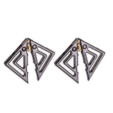 Затискачі для сосків з легкої підвіскою LOCKINK Adjustable Nipple Clamps with Light Pendant - Grey