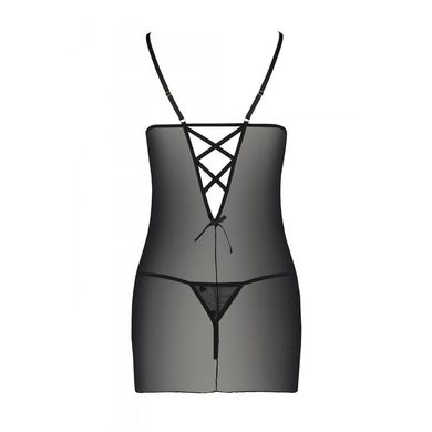 Сорочка з вирізами на грудях + стрінги LOVELIA CHEMISE black L/XL - Passion