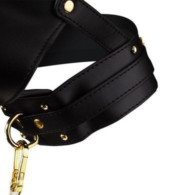 Маска-доспехи для орального секса с поводком LOCKINK SEVANDA Blowjob Head Muzzle with Leash