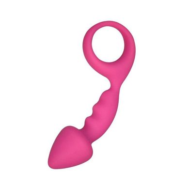 Анальная пробка Adrien Lastic Budy Pink со стимулирующей ножкой, макс. диаметр 2,5см, Розовый