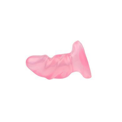 Рифлена анальна пробка Chisa Hi-Rubber Raging Mini Plug, рожева