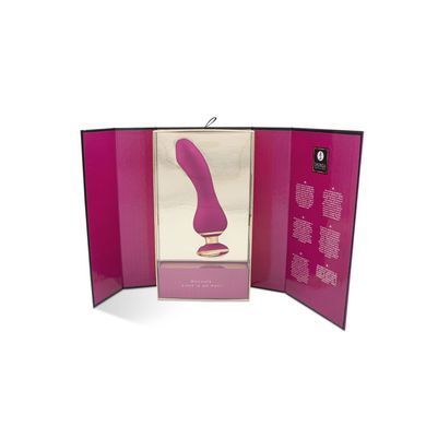 Вибратор для точки G Shunga Sanya Raspberry, гибкий ствол, Малиновый