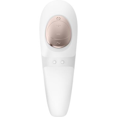 Вакуумный вибратор для пар Satisfyer Pro 4 Couples, можно использовать для секса в паре, Белый