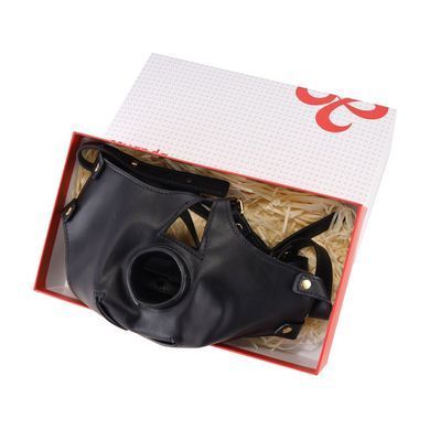 Маска-доспехи для орального секса с поводком LOCKINK SEVANDA Blowjob Head Muzzle with Leash