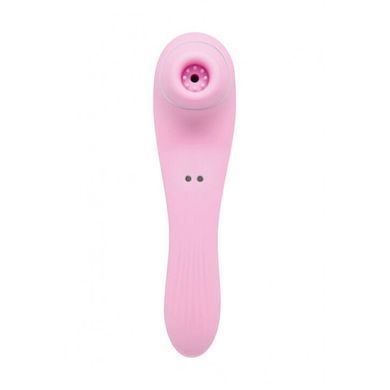 Вакуумный стимулятор с вибрацией Wooomy Smoooch Pink Clitoral Suction & Vibration, 10х2 режимов, Розовый