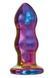 Анальная пробка с вибрацией двухуровневая стеклянная Dream Toys GLAMOUR GLASS