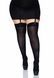 Leg Avenue Nylon Thigh Highs + PLUS SI Black