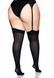 Leg Avenue Nylon Thigh Highs + PLUS SI Black