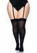 Leg Avenue Nylon Thigh Highs + PLUS SI Black