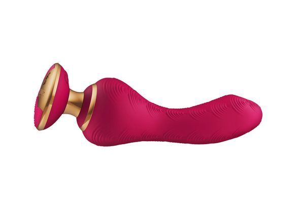 Вибратор для точки G Shunga Sanya Raspberry, гибкий ствол, Малиновый