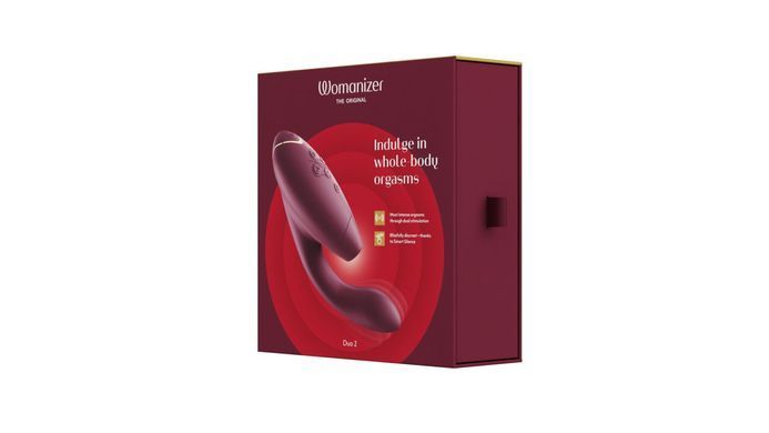 Вакуумный клиторальный стимулятор Womanizer Duo 2 - Bordeaux