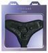 Трусы для страпона Sportsheets Midnight Lace Strap-On, отделка под кружево, комфортные, Чорний