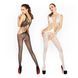 Бодістокінг Passion BS030 black, комбінезон, імітація топа і легінси, Черный