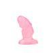 Рифлена анальна пробка Chisa Hi-Rubber Raging Mini Plug, рожева