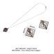 Затискачі для сосків з легкої підвіскою LOCKINK Adjustable Nipple Clamps with Light Pendant - Grey