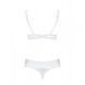 Комплект відкриті груди Obsessive Miamor 2 pcs set white S / M