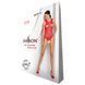 Бодистокинг с доступом Passion BS086 red, вертикальная сетка, вырез на спинке