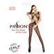 Бодістокінг Passion BS030 black, комбінезон, імітація топа і легінси, Черный