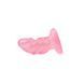Рифлена анальна пробка Chisa Hi-Rubber Raging Mini Plug, рожева