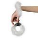 Наручники металеві Adrien Lastic Handcuffs White з білою пухнастою обробкою, Білий