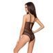 Боди под шею, халтер VELIA BODY black XXL/XXXL - Passion Exclusive, Чорний